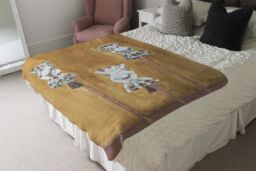 Benjamin Tate Design Wathches For The Stars Blanket in Natural - Size: 120 cm x 150 cm - thumbnail 3