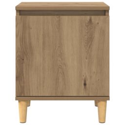 Berkfield Home Artisan Oak Bedside Table Artisan oak MDF 40 x 30 x 50 cm in Brown - thumbnail 6