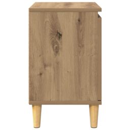 Berkfield Home Artisan Oak Bedside Table Artisan oak MDF 40 x 30 x 50 cm in Brown - thumbnail 7