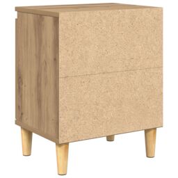 Berkfield Home Artisan Oak Bedside Table Artisan oak MDF 40 x 30 x 50 cm in Brown - thumbnail 8