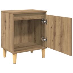 Berkfield Home Artisan Oak Bedside Table Artisan oak MDF 40 x 30 x 50 cm in Brown - thumbnail 5