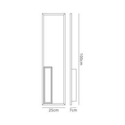 Netlighting Boutique Rectangle Wall Lamp 50W LED 3000K 2740lm White 3yrs Warranty - thumbnail 5
