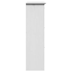 Berkfield Home Shoe Rack BODO White 80x35x118 cm - Size: 80 x 35 x 118 cm - thumbnail 6