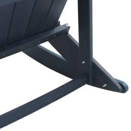 Berkfield Home Modern Adirondack Rocking Chair Navy Blue 73.5x92x90 cm HDPE - thumbnail 8