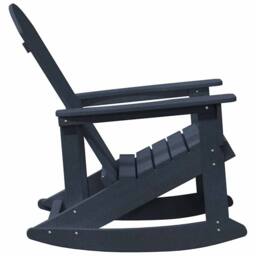 Berkfield Home Modern Adirondack Rocking Chair Navy Blue 73.5x92x90 cm HDPE - thumbnail 5