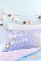 Bedlam Women's 'Ombre Unicorn' Glow in the Dark Duvet Cover Set in Lilac - Size: Single - thumbnail 3