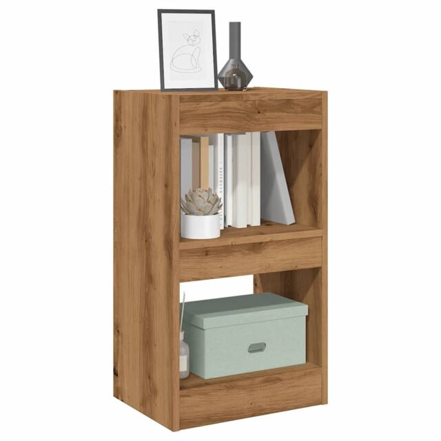 Berkfield Home Book Cabinet/Room Divider Artisan Oak 40x30x72 cm in Brown - Size: 40 x 30 x 72 cm - image 1