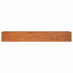 Berkfield Home Garden Raised Bed Rusty 320x80x45 cm Corten Steel in Brown - Size: 320 x 80 x 45 cm - thumbnail 4