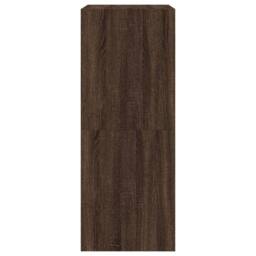 Berkfield Home Shoe Cabinet with 2 Flip-Drawers Brown Oak 60x42x108 cm - Size: 60 x 42 x 108 cm - thumbnail 7