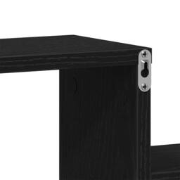 Berkfield Home Modern Black Oak Wall Cabinet - 80x15x78.5 cm, Made from Engineer - Size: 80x15x78.5 cm - thumbnail 8