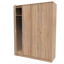 Ready Assembled 2 U Dallas Quad Wardrobe (Ready Assembled) in Light Oak - thumbnail 5