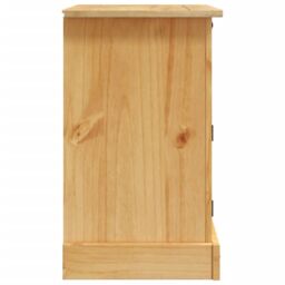 Berkfield Home Bedside Cabinet Mexican Pine Corona Range 53x39x66 cm in Brown - Size: 53 x 39 x 66 cm - thumbnail 5