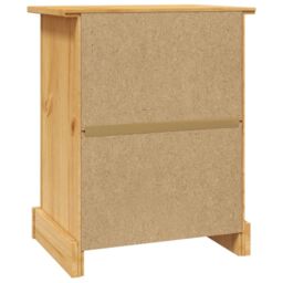 Berkfield Home Bedside Cabinet Mexican Pine Corona Range 53x39x66 cm in Brown - Size: 53 x 39 x 66 cm - thumbnail 6