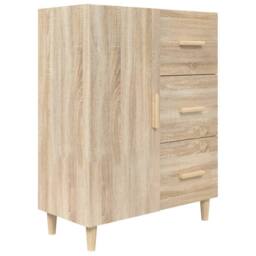 Berkfield Home Sideboard Sonoma Oak 69.5x34x90 cm Engineered Wood in Tan