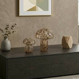Garden Greatness Maison Blanc Duo LED Glass Mushroom Lamp - thumbnail 2