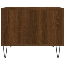 Berkfield Home Coffee Table Brown Oak 50x50x40 cm Engineered Wood - Size: 50 x 50 x 40 cm - thumbnail 7