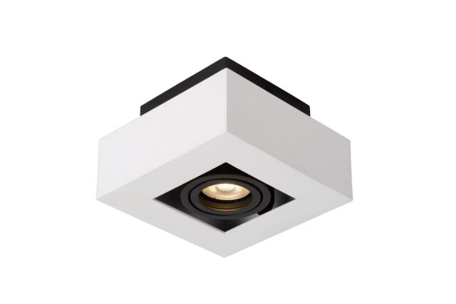 Lucide 'XIRAX' Dimmable Stylish Rotatable Indoor Ceiling Spotlight GU10 in White - image 1