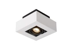 Lucide 'XIRAX' Dimmable Stylish Rotatable Indoor Ceiling Spotlight GU10 in White - thumbnail 4