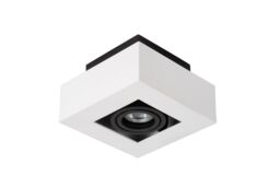 Lucide 'XIRAX' Dimmable Stylish Rotatable Indoor Ceiling Spotlight GU10 in White - thumbnail 2