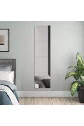 H&O Direct 4Pcs Square Self-Adhesive DIY Acrylic Mirror in Clear - thumbnail 1