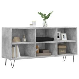 Berkfield Home TV Cabinet Concrete Grey 103.5x30x50 cm Engineered Wood - thumbnail 3
