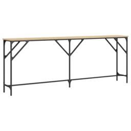 Berkfield Home Console Table Sonoma Oak 200x29x75 cm Engineered Wood in Brown - Size: 200 x 29 x 75 cm - thumbnail 1