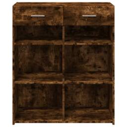 Berkfield Home Sideboard Smoked Oak 80x42.5x93 cm Engineered Wood in Brown - thumbnail 4