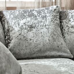 Snugg Furniture UK Limited (Left Hand) Aurora Crushed Velvet Corner Sofa in Silver - thumbnail 5