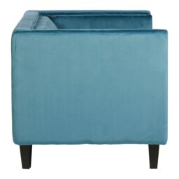 Orsina Felisa Two Seat Blue Velvet Sofa - thumbnail 3