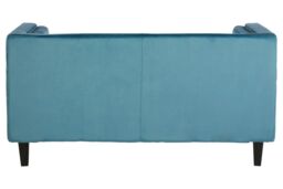 Orsina Felisa Two Seat Blue Velvet Sofa - thumbnail 4