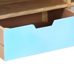 Berkfield Home TV Cabinet 110x35x48 cm Solid Mango Wood - Size: 110 x 35 x 48 cm - thumbnail 5