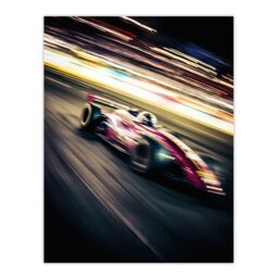 "Artery8 Wall Art Print Motorsport F1 F2 Speed Blur Photo Action Shot Racing Fan For Him Man Cave Poster - Size: W24"" x H32""" - thumbnail 1