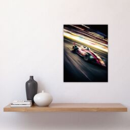 "Artery8 Wall Art Print Motorsport F1 F2 Speed Blur Photo Action Shot Racing Fan For Him Man Cave Poster - Size: W24"" x H32""" - thumbnail 4