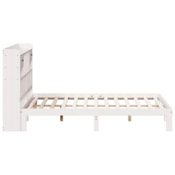 Berkfield Home Bookcase Bed without Mattress White 180x200cm Solid Wood Pine - Size: Super King - thumbnail 5