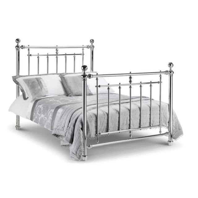 Cheshire Premium Lilac Bed - King (150cm) in Silver - image 1