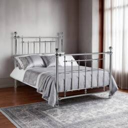 Cheshire Premium Lilac Bed - King (150cm) in Silver - thumbnail 2