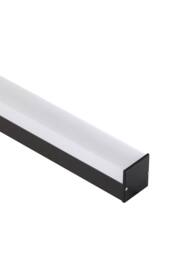 Living and Home Long Linear LED Outdoor Wall Light in Black - thumbnail 3