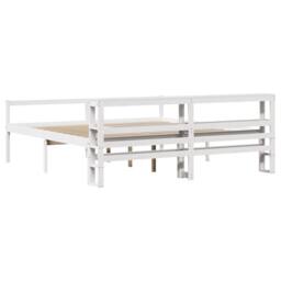 Berkfield Home Senior Bed with Headboard without Mattress White 180x200 cm Super King - thumbnail 6