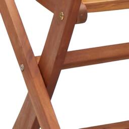 Berkfield Home Beautiful Folding Garden Chairs 2 pcs Solid Wood Acacia in Brown - thumbnail 9