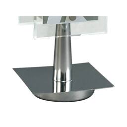 Netlighting Euphoria Table Lamp 1 Light E27 Polished ChromeOpal White Glass in Grey - thumbnail 3