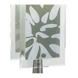 Netlighting Euphoria Table Lamp 1 Light E27 Polished ChromeOpal White Glass in Grey - thumbnail 5