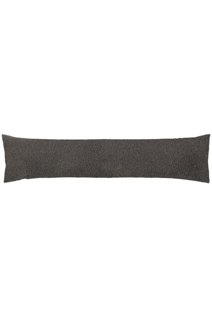 Furn Malham Boucle Shearling Fleece Draught Excluder Cover in Dark Grey