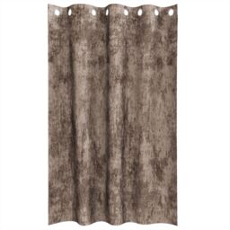Berkfield Home Grommet Curtains Cappuccino Polyester 140 x 175 cm in Brown - thumbnail 3