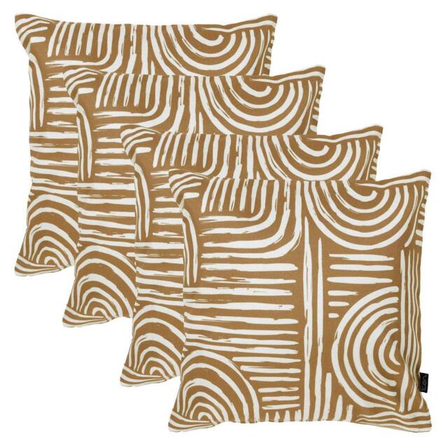 icon 4 Pack Cushion 43x43 Kyoto Fabric - Curve in Gold - image 1