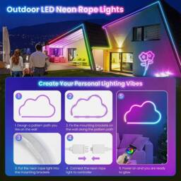 SPETLEK 10M Neon LED Multicolour Strip Light - thumbnail 2