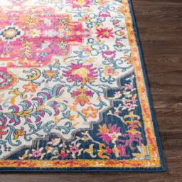 Livabliss Floransa Vintage Traditional Boho Living Rug in Pink - Size: 200 cm x 275 cm - thumbnail 5