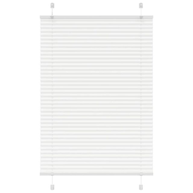 Berkfield Home Pleated Blind White 100x150 cm Fabric Width 99.4 cm Polyester - image 1