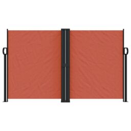 Berkfield Home Retractable Side Awning Terracotta 140x1200 cm in Orange - thumbnail 3