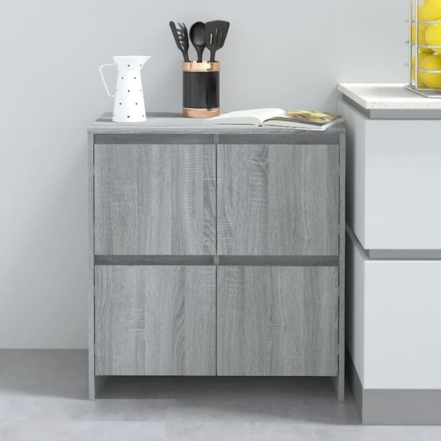 Berkfield Home Sideboard Grey Sonoma 70x41x75 cm Engineered Wood - Size: 70 x 41 x 75 cm - image 1