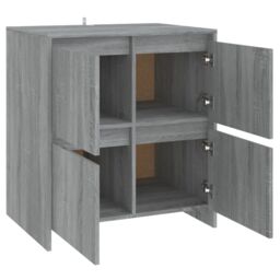 Berkfield Home Sideboard Grey Sonoma 70x41x75 cm Engineered Wood - Size: 70 x 41 x 75 cm - thumbnail 5
